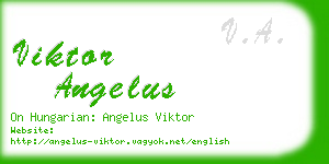 viktor angelus business card